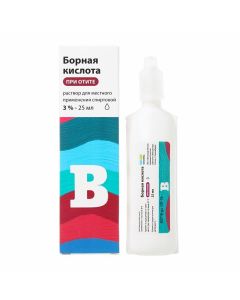 Buy cheap Boric acid | Boric acid alcohol solution 3% Renewal dropper bottle 25 ml online www.pharm-pills.com