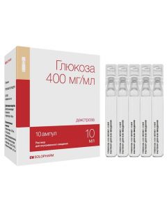 Buy cheap Dextrose | Glucose-SOLOpharm Politvist rr for in / veins. enter 400 mg / ml 10 ml ampoules 10 pcs. online www.pharm-pills.com