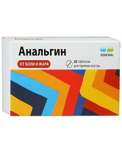 Buy cheap metamizol sodium | Analgin Renewal tablets 500 mg 20 pcs. online www.pharm-pills.com