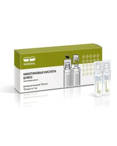 Buy cheap Nykotynovaya acid | Nicotinic acid bufus Renewal injection solution 1% 1 ml ampoule 10 pcs. online www.pharm-pills.com