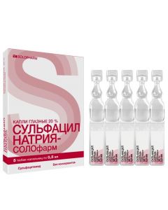 Buy cheap sulfacetamide | Sulfacil sodium SOLOpharm 20% 0.5 ml tube 5 dropper online www.pharm-pills.com