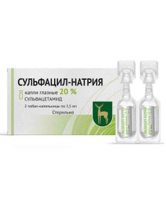 Buy cheap sulfacetamide | Sulfacyl sodium eye drops 20%, 1.5 ml, 2 pcs. online www.pharm-pills.com