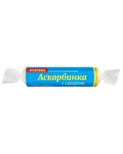 Buy cheap Ascorbic acid | Ascorbinka Vitateca tablets twist with sugar 2.9 g 10 pcs. online www.pharm-pills.com