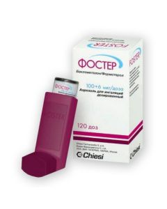 Buy cheap beclomethasone, formoterol | Foster aerosol 0.1 mg + 6 mcg / dose, 120 doses online www.pharm-pills.com