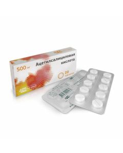 Buy cheap Atsetylsalytsylovaya acid | Acetylsalicylic acid tablets 500 mg 20 pcs. online www.pharm-pills.com