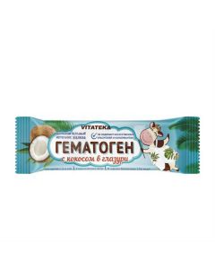 Buy cheap Gematogen | Vitateka Hematogen with coconut chocolate coated 40 g online www.pharm-pills.com