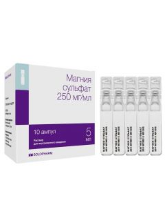 Buy cheap Magnesium sulphate | Magnesium sulfate-SOLOpharm Politvist solution for in / ven.input. 250 mg / ml 5 ml ampoules 10 pcs. online www.pharm-pills.com