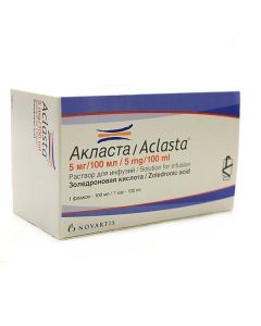 Buy cheap Zolendronovaya acid | Aklast solution for infusion 5 mg / 100 ml bottle of 100 ml online www.pharm-pills.com