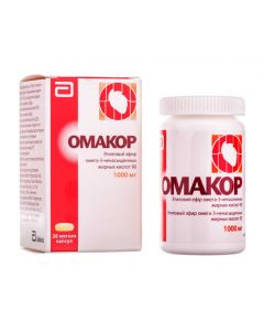 Buy cheap omega-3 triglycerides [EPA / DHA = 1.2 / 1 - 90%] | Omacor 1g capsule 28 pcs. online www.pharm-pills.com