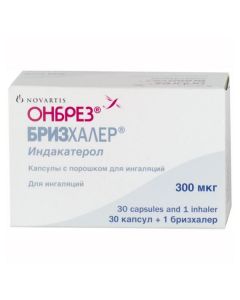 Buy cheap Yndakaterol | Onbres Breezhaler capsules with powder for inhalation 300 mcg, 30 pcs. online www.pharm-pills.com