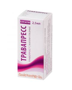 Buy cheap Travoprost | Trapress press eye drops 0.04 mg / ml dropper bottle 2.5 ml online www.pharm-pills.com