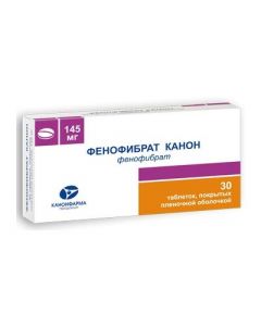 Buy cheap Fenofybrat | Fenofibrate Canon tablets coated. 145 mg 30 pcs. online www.pharm-pills.com