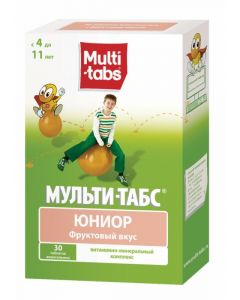 Buy cheap Polyvytamyn | Multi-Tabs Junior chewable fruit tablets 30 pcs. online www.pharm-pills.com