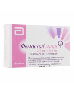 Buy cheap Dydrogesterone, Estradiol | Femoston mini tablets coated.pl.ob. 28 pcs. online www.pharm-pills.com