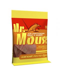 Mr. Mouse (Mister Mouse) paraffin briquette from rodents 100g - cheap price - pharm-pills.com