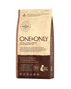 One & Only dry food rabbit with rice for dogs of all breeds 1kg - cheap price - pharm-pills.com