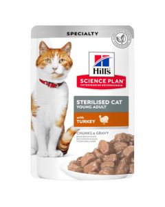 Hill's Science Plan turkey food for neutered cats (pieces in sauce) 85g - cheap price - pharm-pills.com