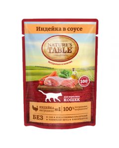 Nature's Table for cats Turkey spider sauce 85g - cheap price - pharm-pills.com