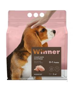 WINNER dry food for puppies of medium breeds chicken 3kg - cheap price - pharm-pills.com