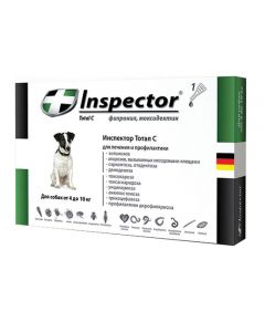 Inspector drops from external and internal parasites for dogs from 4 to 10 kg - cheap price - pharm-pills.com