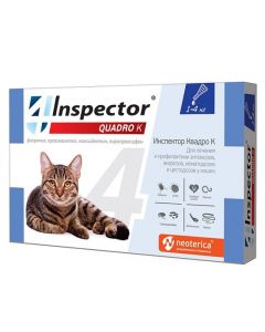 Inspector Quadro K drops for cats 1-4kg 0.4ml - cheap price - pharm-pills.com