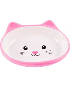 CeramicArt ceramic bowl for cats Cat's muzzle (160ml) pink - cheap price - pharm-pills.com