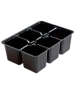 Mini cassette for seedlings 6 cells (plastic) - cheap price - pharm-pills.com