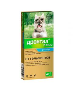 Drontal Plus from helminths for dogs with meat flavor 6 tablets - cheap price - pharm-pills.com