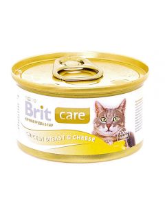 Brit Care wet food for cats with chicken breast and cheese 80g - cheap price - pharm-pills.com