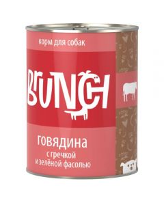 Four-legged gourmet Brunch for dogs Beef with buckwheat and green beans 340g - cheap price - pharm-pills.com