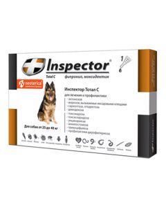 Inspector drops from external and internal parasites for dogs from 25 to 40 kg - cheap price - pharm-pills.com