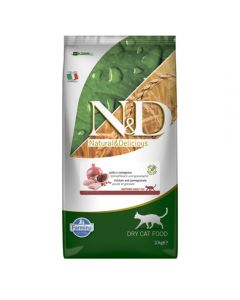 Farmina N&D Neutered & Adult food for sterilized and castrated cats chicken with pomegranate 10kg - cheap price - pharm-pills.com