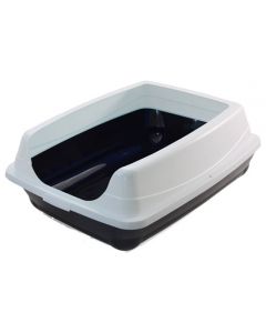 Rectangular litter box for cats with a high side Fluff 460x350x230mm - cheap price - pharm-pills.com