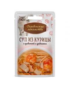 Rustic delicacies Chicken soup with shrimp and scallop for cats 35g - cheap price - pharm-pills.com