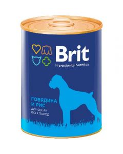 Brit (Brit) canned food for dogs Beef and rice 850g - cheap price - pharm-pills.com