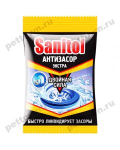 Sanitol (Sanitol) Anti-clogging Extra Double strength for cleaning pipes 90 g - cheap price - pharm-pills.com