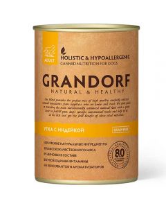 Grandorf (Grandorf) canned food for dogs Duck and Turkey (DUCK & TURKEY) 400g - cheap price - pharm-pills.com