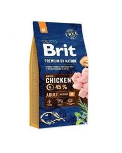 Brit Premium by Nature dry food for adult dogs of medium breeds 3kg - cheap price - pharm-pills.com