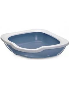 Imak Toilet FRED for cats with side board angular blue 51 * 51 * 15.5cm - cheap price - pharm-pills.com