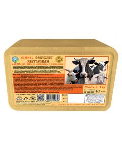 Felucene lick universal for agricultural animals (Amber) (briquette, 3kg) - cheap price - pharm-pills.com