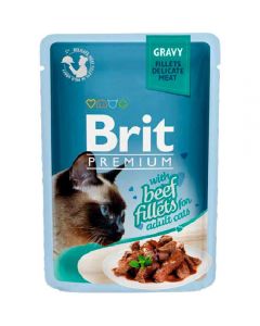 Brit Premium Gravy Beef fillets for cats beef fillet pieces in sauce, spider 85g - cheap price - pharm-pills.com