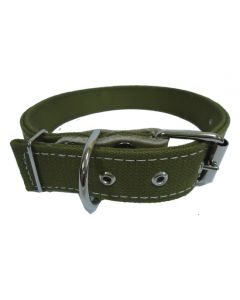 Collar for dogs of large and medium breeds canvas double long 35mm - cheap price - pharm-pills.com