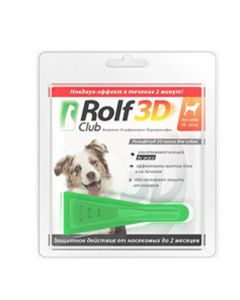 Rolf Club (Rolf club) 3D drops for dogs 10-20kg pipette 1.5ml - cheap price - pharm-pills.com