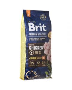 Brit Premium by Nature dry food for young dogs of medium breeds 15kg - cheap price - pharm-pills.com