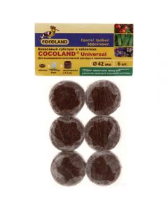 Coconut tablets with a diameter of 42mm in a net for Cocoland seedlings 6pcs - cheap price - pharm-pills.com