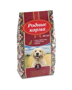 Native food 1 Pood dry food for adult dogs of all breeds 20/10 16.38 kg - cheap price - pharm-pills.com