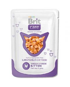 Brit Care spider for kittens Chicken and cheese 80g - cheap price - pharm-pills.com