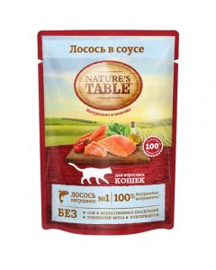 Nature's Table for cats salmon spider sauce 85g - cheap price - pharm-pills.com