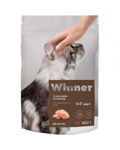 WINNER dry food for sterilized cats chicken 400g - cheap price - pharm-pills.com