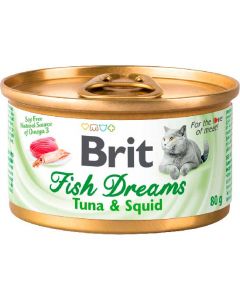 Brit Fish Dreams wet food with tuna and squid 80g - cheap price - pharm-pills.com